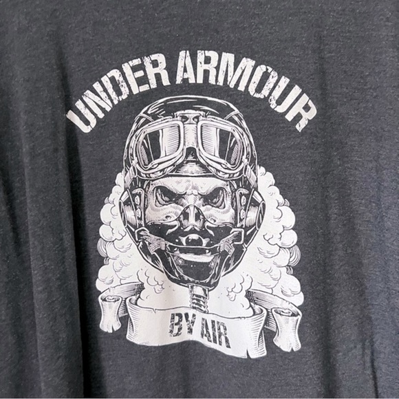 Men’s Under Armour Heatgear Graphic Soft Loose Tee Dark Gray XL - Picture 2 of 7